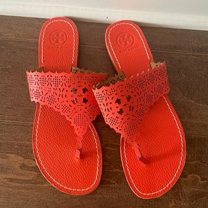 Tory Burch Leather Thong Sandal